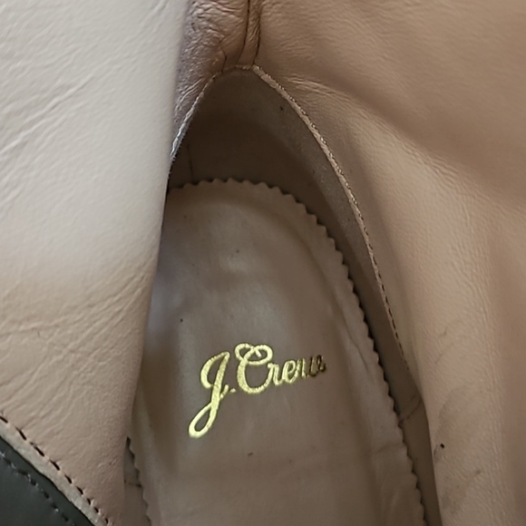 J. Crew Snake Print Leather Ankle Zipper Boots. - Picture 9 of 12